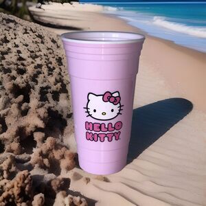 Sanrio HELLO KITTY Pink Tumbler Double Wall Insulated 32 oz Cold Beverages Only